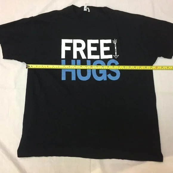 Tomsblanks Free Hugs Black Mens Shirt XL - Picture 5 of 6